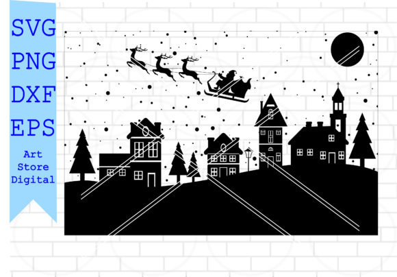 Download Christmas Scene Svg. Christmas Santa Svg - Christmas scene svg Collection