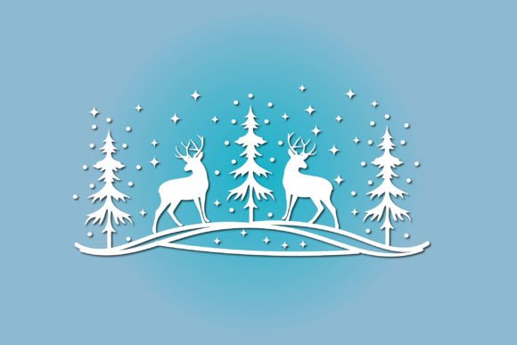 Download Magical Christmas Scene Svg Desigen - Premium Resources