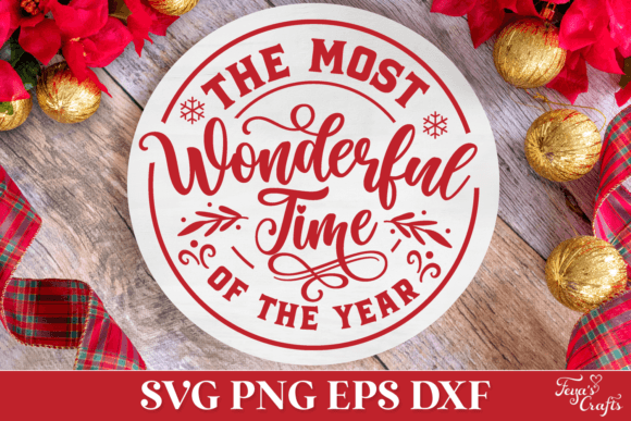 Download The Most Wonderful Time SVG Ornament - Premium Resources