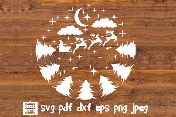 Download Christmas Scene Svg, Sanata Svg - Premium Bundle
