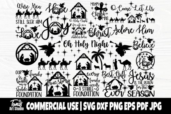 Download Nativity SVG Bundle, Christmas Scene Svg - Premium Resources