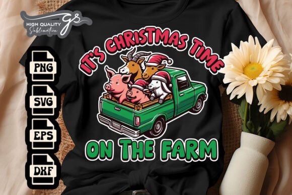 Download It's Time on the Farm Christmas SVG - Farm christmas svg Collection