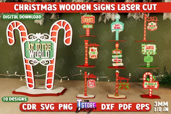 Download Christmas Signs Bundle | Holiday Decor - Christmas signs Collection