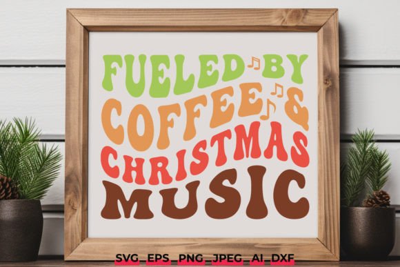 Download Fueled by Coffee &amp; Christmas Music SVG - Christmas music Collection